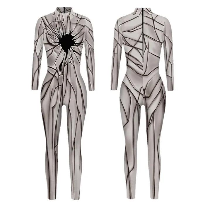 3D цифровая печать сценические костюмы для взрослых Хэллоуин мероприятия карнавал тематическая вечеринка косплей костюм ролевые игры комбинезон