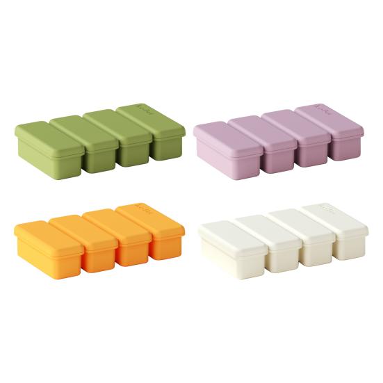 Silicone Ice Cube Tray with Lid Large Ice Mold for Slow Melting Freeze Store Soup Sauce Broth Food-Grade Silicone Freezer Container for Leftovers