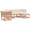 VidaXL Salon de Jardin avec Coussins 5 pcs, Canapés de Patio, Ensemble de Meubles, Mobilier de Terrasse Extérieur, Bois 3216923
