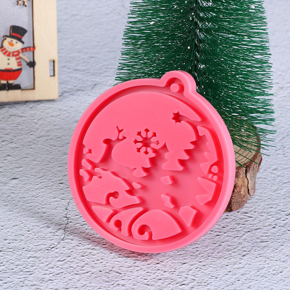 Crafts Clay Mold Cake Tools Keychain Molds Jewelry Making Tool Christmas Ball Mold Silicone Moulds