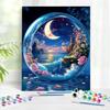 1 шт. Картина с цифрами хрустальный шар водопад картина рисунок раскраска для начинающих на холсте декор для дома 40x50 см/16x20 дюймов без рамки
