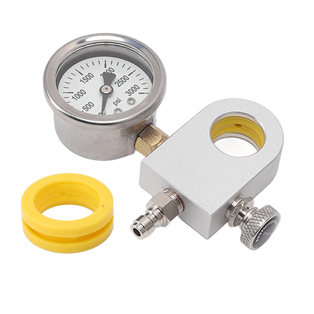 CO2 Refill Adapter Carbonator Refill Quick Adapter Replacement with Pressure Gauge Release Valve