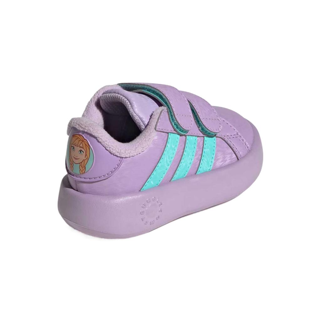 adidas Disney X Grand Court Синтетическая кожа Удобные Цветные блоки Кроссовки для ходьбы Детская обувь JR5630