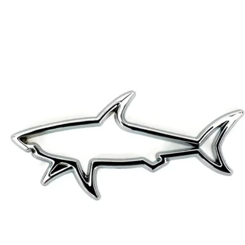 3D металлическая полая акула наклейка на автомобиль эмблема рыбы акулы значок наклейки авто мотоцикл компьютер топливный колпачок аксессуары