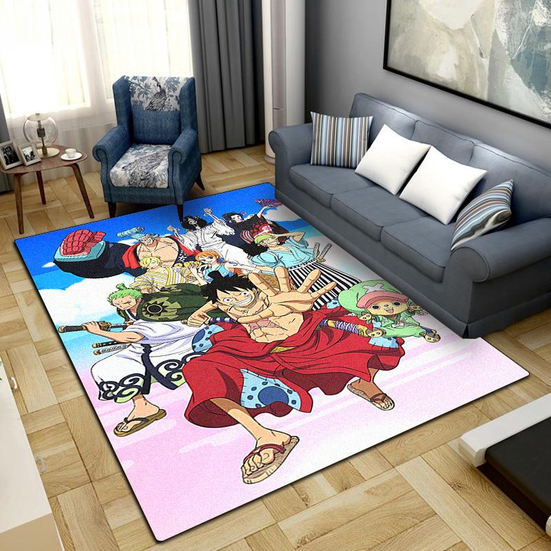 Anime Pirate Adventure Print Carpet Large Area Rug Non Slip Washable Floor Mat Bedroom Home Decor LXR157