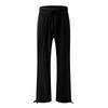 Women's 9-pant Casual Loose High Waist Cotton Linen Wide Leg Long Pants With Pockets