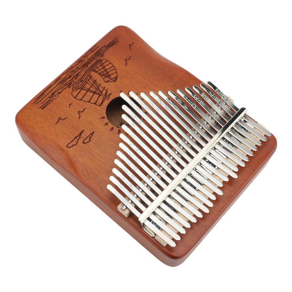 Kalimba 21 Keys Portable Small Thumb Piano Mahogany Metal Instrument Kit for Adults Kids Beginners