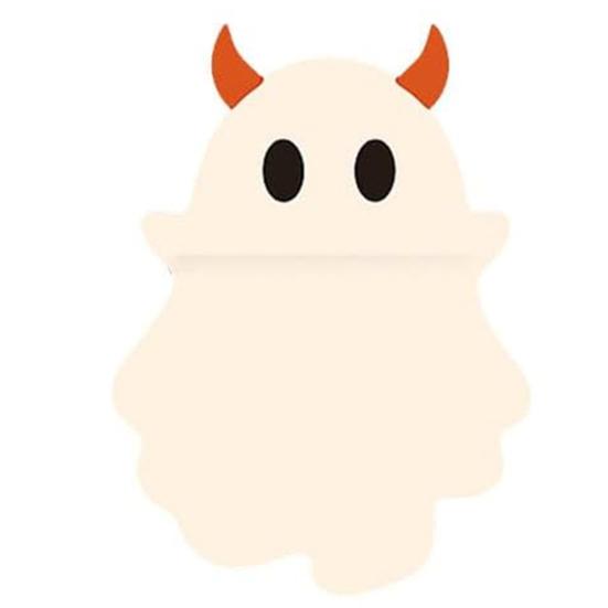 Halloween Ghost Phone Buddy Mini Phone Figure Surprise Toy Stick-on Cute Ghost Phone Topper Adhesive Cling Decoration for Smartphone