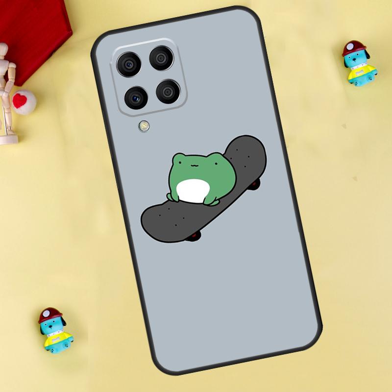 Лягушка Скейтборд Милый Кавайный Чехол Для Samsung Galaxy M33 M15 M55 M31 M13 M12 M14 M06 M16 M36 M56 M53 M32 M52 M35 M34 M54