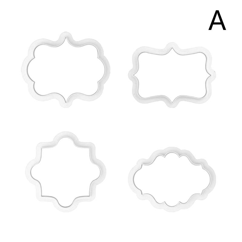 Винтажная рамка-табличка, набор формочек для печенья, пластиковые формы для печенья, инструменты для украшения торта, форма для печенья