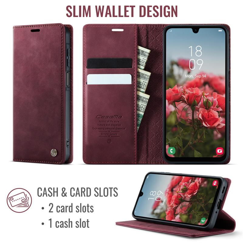 Магнитный кожаный чехол-книжка для телефона Samsung Galaxy S26 S25 FE S24 S23 Plus S22 S21 S20 Ultra A57 A17 A56 A36 A16 A55 A35 A15 A54 A34 A14 Кошелек