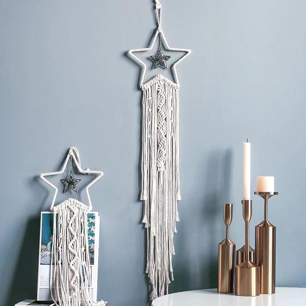 Металлические кольца для рукоделия 8 дюймов в форме звезды Кольцо для рукоделия 5 штук Инструмент для DIY ловца снов для рукоделия Цветочные композиции для дня рождения свадьбы