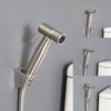 Stainless Steel Brushed Handheld Toilet Bidet Sprayer Kit Hand Bidet Shattaf for Bathroom Hand Shower Sprayer Head Self Cleaning