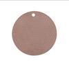 Round Placemat Rubber Toxic Free Prevent Slip Heat Resistant Washable Table Insulation Pad for Cup