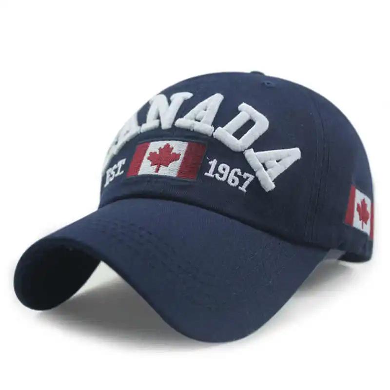 Кепка-бейсболка с вышивкой кленового листа CANADA, Универсальная кепка-утка для мужчин и женщин, Классический универсальный стиль