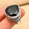 Lavish Black Spinel Gemstone Handmade 925 Sterling Silver Ring Jewelry For Wedding Gift
