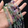 1String Heart Shape Natural Stone Fluorite Beads for Jewelry Making DIY Necklaces, Bracelets, Anklet Accessories, Christmas New Year Gifts Craft 38cm