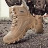 New Velvet Military Boots Men's Thickened Warm Outdoor Off-road Camping Adventure Hiking Boots Hiking Shoes