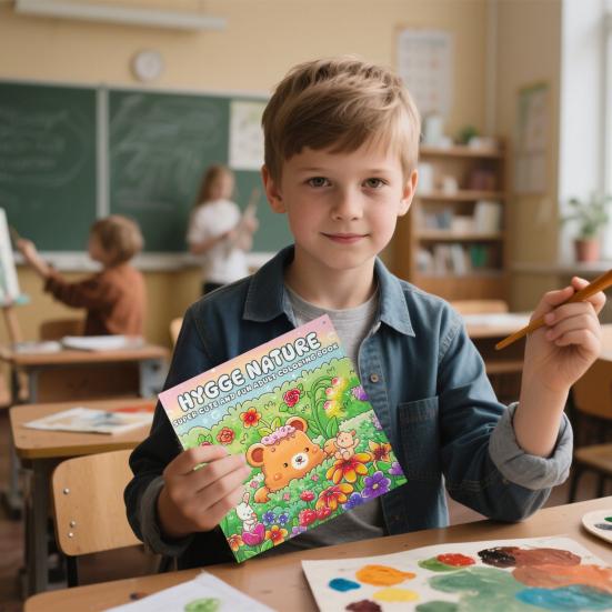 Книжка-раскраска «Мяу Жизнь» Моменты Счастливого Кота Иллюстрации Односторонние Страницы Милые Кошачьи Сцены Книжка-раскраска для Любителей Кошек И Подростков