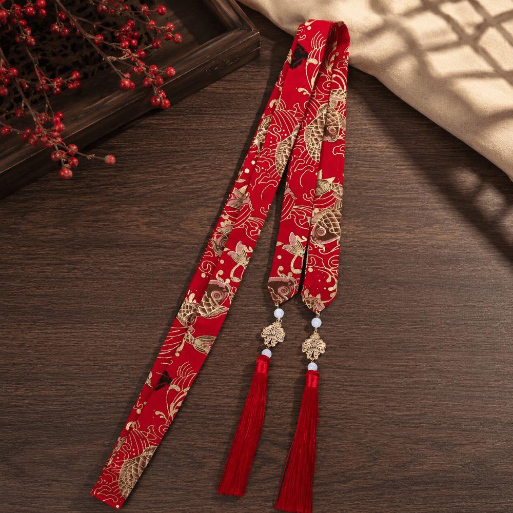 Tassels Hair Ornament Chinese Hanfu Hair Bands Hair Ribbons Long Hair Straps  Braided Hair