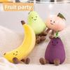 Cartoon Fruits Vegetables Plush Toy Stuffed Doll For Childrens Decoration Room