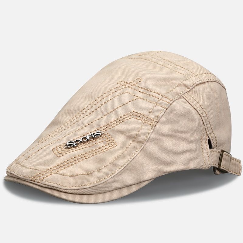 Forward Hat Beret Summer Fashion Trendy British Hat Men's Khaki Men's Trendy Brand Casual Cap