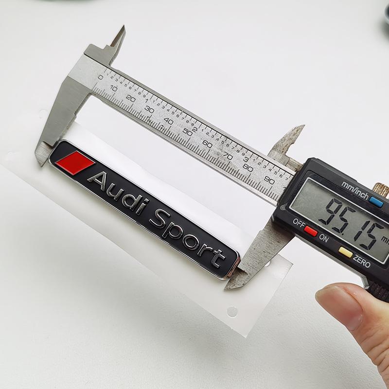 3D ABS Logo Audi Sport Emblem Decal Car Rear Trunk Sticker Badge For Audi A1 A2 A3 A4 A5 A6 A7 Q2 Q3 Q5 Q7 TT Auto Accessories