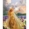5D DIY Diamond Painting Fairy Under The Moon Diamond Embroidery Cross Stitch Kit Rhinestone Mosaic Home Decor