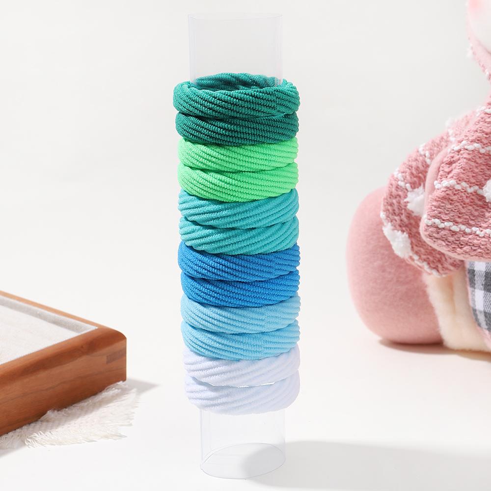 12PCS Women Girls Basic Elastic Hair Bands Ties Scrunchie Ponytail Holder Rubber Bands Fluorescent Headband Hair Accessories
