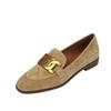 Fashion 2024 New Spring Women Shoes Camel Buckle Casual Kid Suede Women Loafers Solid Low Heel Pumps Shoes for Women Moccasin Shoes