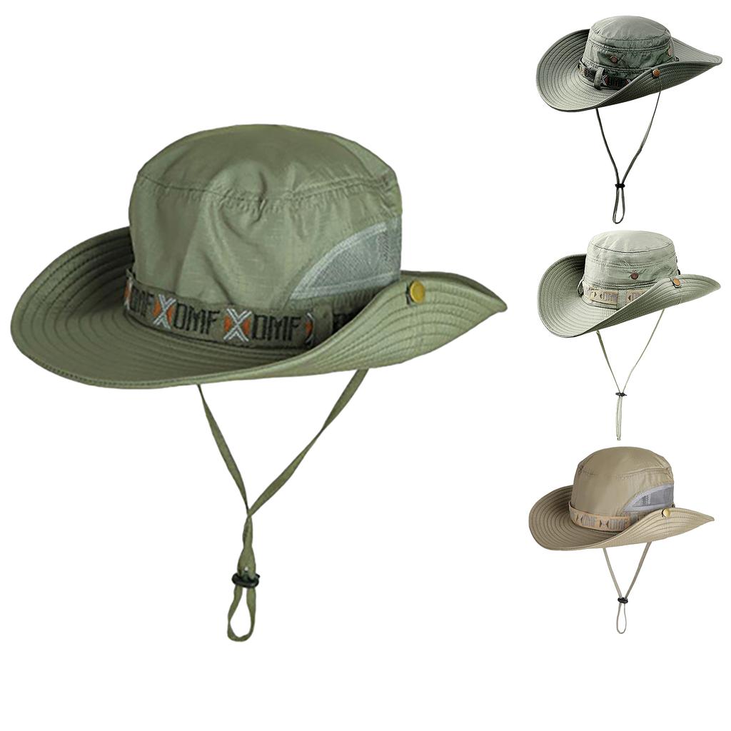 Sun Hat For Men Women Summer Sunshade Sun Protection Foldable Wide Brim Bucket Fishing Hat For Outdoor Camping Beach Hiking Fishing
