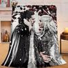 1PC Iron Throne Fire Flannel Blanket Gift, Suitable for Both Men And Women, Soft Ideal for Beds And Sofa, Birthday Or Christmas Gift