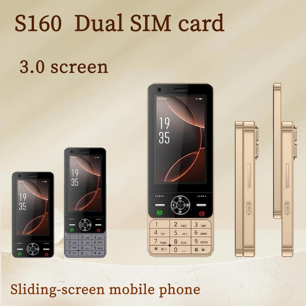 Раскладушка S160: 3,0-дюймовый сенсорный экран, поддержка 2G/3G/4G