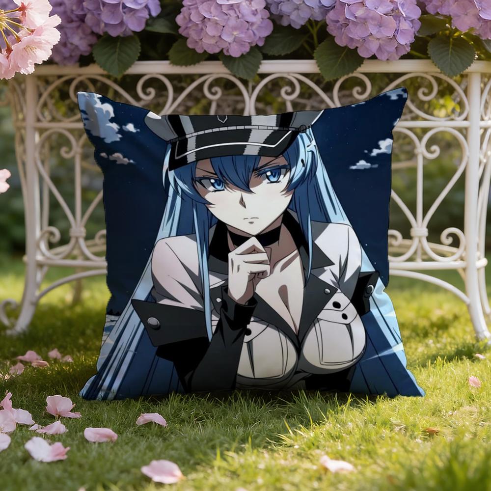 A-Akame Ga K-Kill Наволочка-подушка с покрытием Cushion Cover для дома и автомобиля, двойного назначения: Двусторонняя конструкция для максимального комфорта
