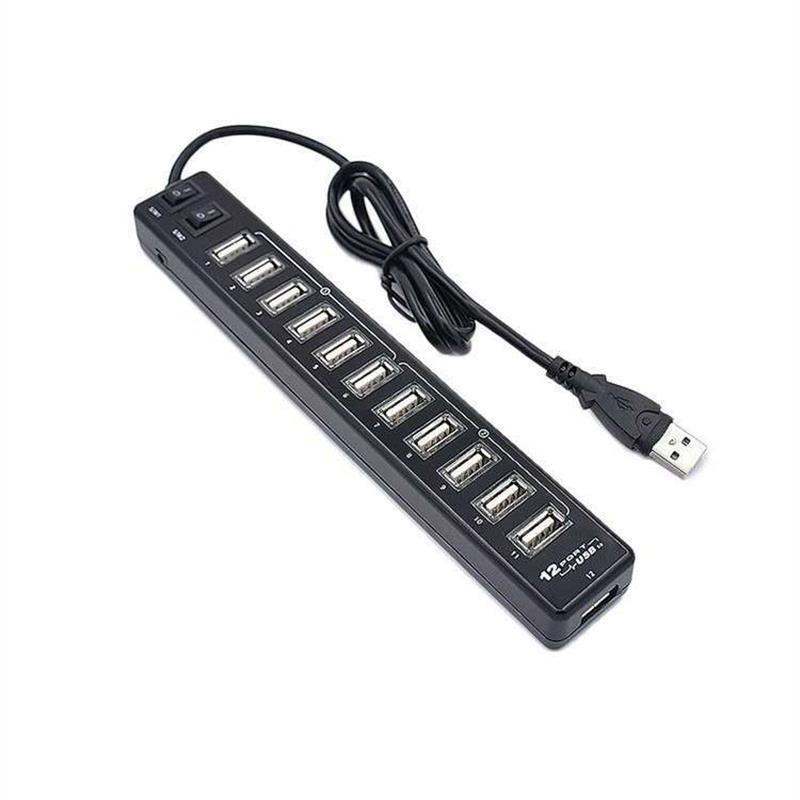 12-Port USB Expansion Hub for Computers