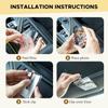 2Pcs Car Picture Holder, Acrylic Car Visor Photo Clip, Personalized Car Accessories Magnetic Car Sunshade Photo Frame For Adding Family Or Personal