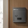 Through The Door Key Drop Box Mailbox with Combination Lock Black