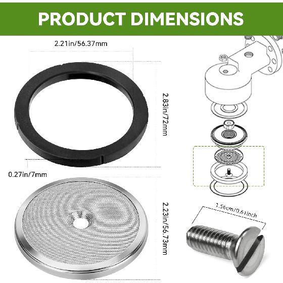 Espresso Machine Group Head Gasket Repair Kit Compatible with Nuova Fits for Simonelli Oscar Oscar II Musica Appia Appia II 3