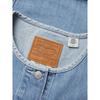Levis Цветной блок Удобная Повседневная Куртка из Денима с Коротким Рукавом и Круглым Вырезом Женские куртки 0052H-0000