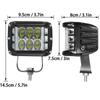 4" Inch 300W LED Work Light Strobe Light Waterproof Car Work Light Headlight Flood Light