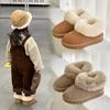 Girls' Fleece Snow Boots Baby Fur and Cotton Boots Boys' Warm Cotton Shoes