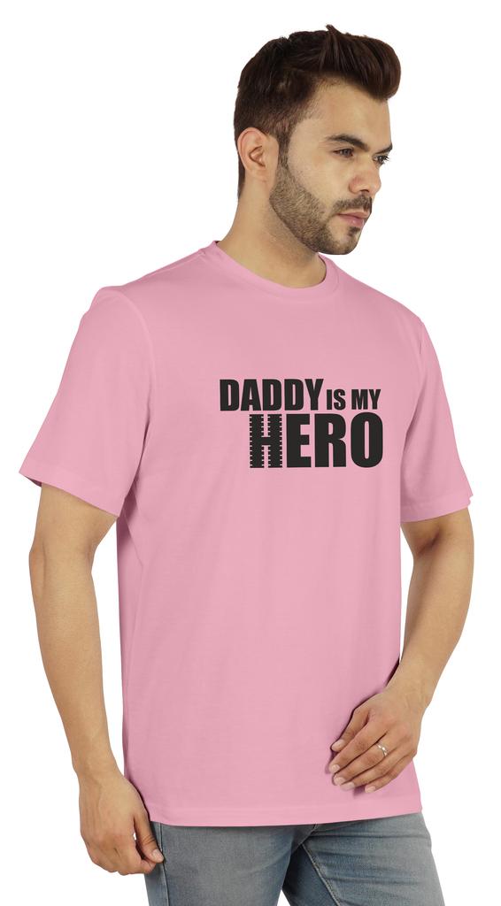 Inkmeso Футболка с графическим принтом для мужчин Футболка Daddy Is My Hero Футболка из джерси Футболка ко Дню отца