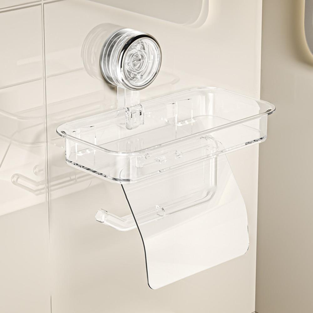 Настенный держатель для салфеток на присоске, держатель для туалетной бумаги без проколов, стеллаж для хранения в ванной комнате, дом