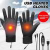 Cycling Thermal Gloves Electric USB Heated Gloves Winter Warm Gloves