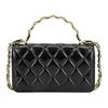 Chanel Classic Flap CF 23A Vintage Handle Diamond Quilted Polished Lambskin Embossed Buckle Leather Chain Women's Regular Shoulder Crossbody Bag Black