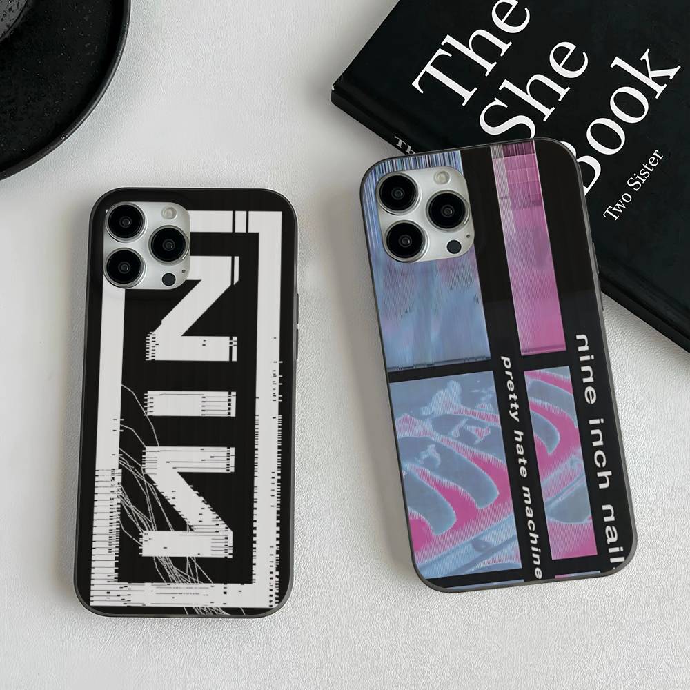1 шт. Чехол для телефона Rock Band Nine Inch Nails для iPhone 16 15 17 Pro 11 12 13 14 Pro Max Plus Мягкий силиконовый чехол-оболочка с волнами