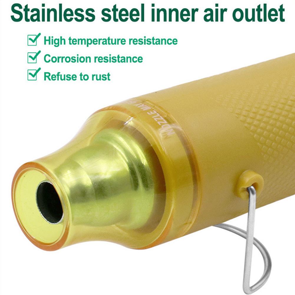 Электрический пистолет горячего воздуха Быстрый нагрев 300 Вт Портативный термопистолет Кабель длиной 1 м Питание 110 В Горячий фен для DIY, рукоделия, тиснения, термоусадки