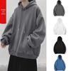 Men's Autumn/Winter Korean Style Loose Fit Thick Hooded Sweatshirt