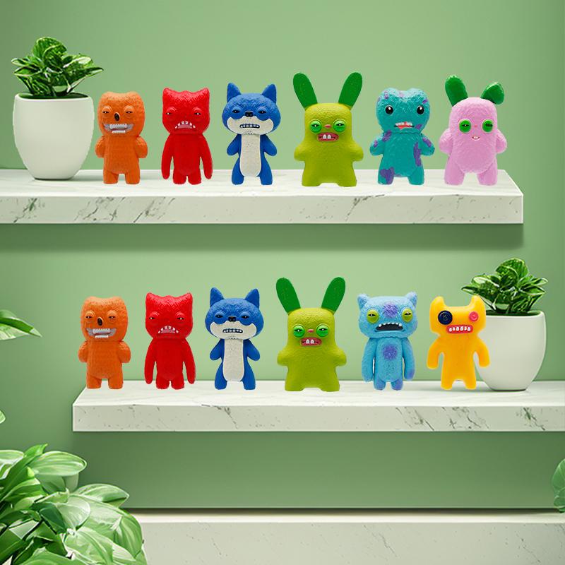 Fuggler Коробка Модель Кукла 6см Забавный Уродливый Монстр Фигурка Статуэтка Украшение Идеальный Подарок на День Рождения