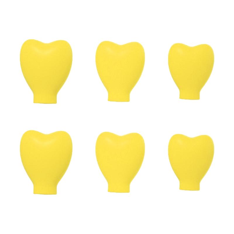 Чехлы для кистей для макияжа 6 шт. Органайзер для кистей для теней для век защитный колпачок для женщин на открытом воздухе путешествия портативные принадлежности в форме сердца